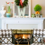 Christmas mantel 2010