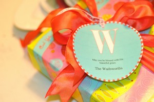 Christmas tags made on Word