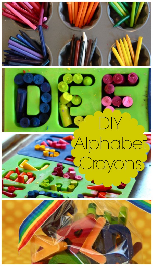 DIY Alphabet Crayons