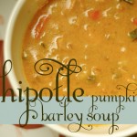 chipotle pumpkin barley soup