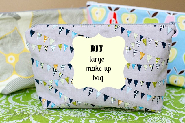 large zippered makeup bag