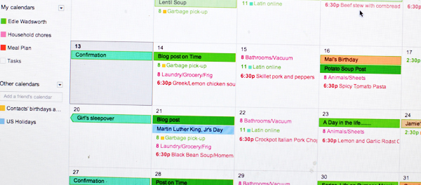 menu planning for busy moms