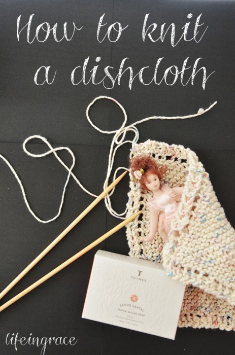 how to knit a dishcloth