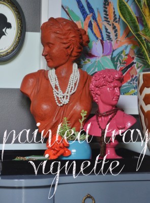 painted tray vignette