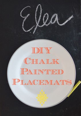 DIY chalk paint placemats