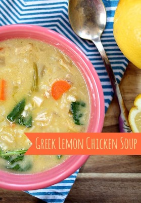 Greek Lemon Chicken Soup via lifeingrace