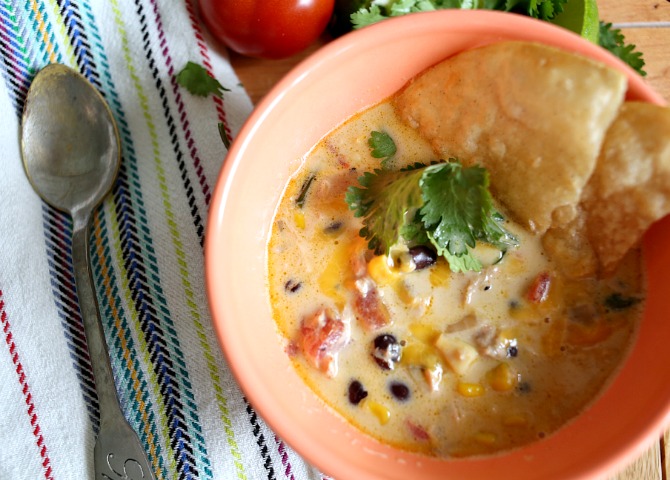 Creamy Chicken Tortilla Soup