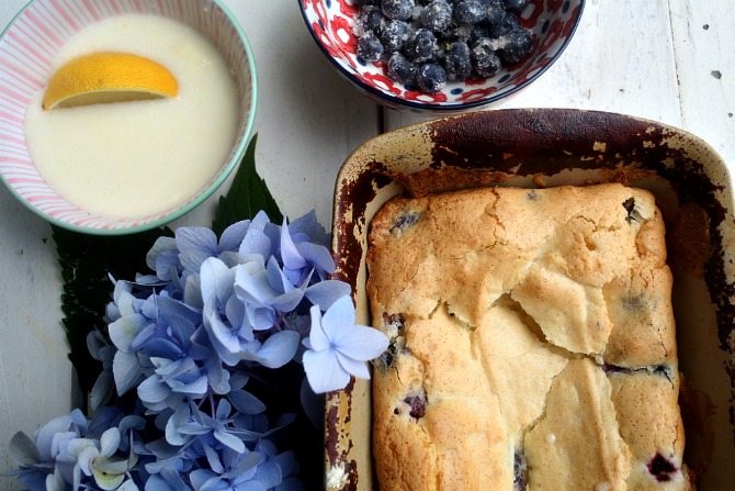 Best Ever Blueberry Coffee Cake {with Lemon Glaze}