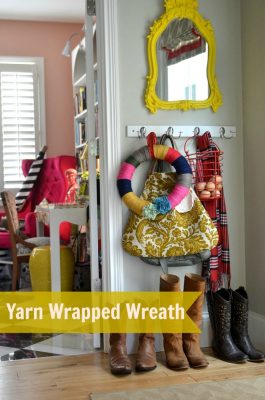 Yarn Wrapped Wreath via lifeingrace